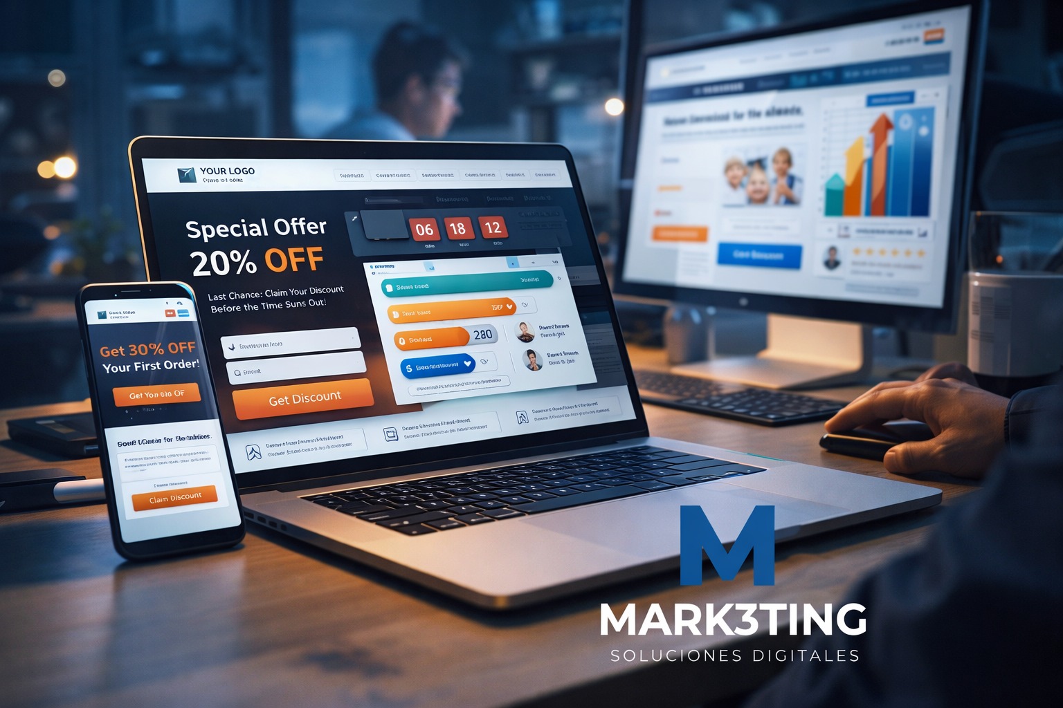 Landing Pages profesionales para campañas, ventas y captación de consultas